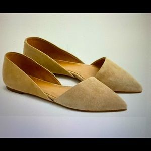 Women’s J Crew Zoe Suede Tan Flats size 7